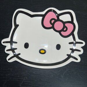 Sanrio Hello Kitty Pink Bow Ceramic Trinket Jewelry Tray Plate Dish 8"New